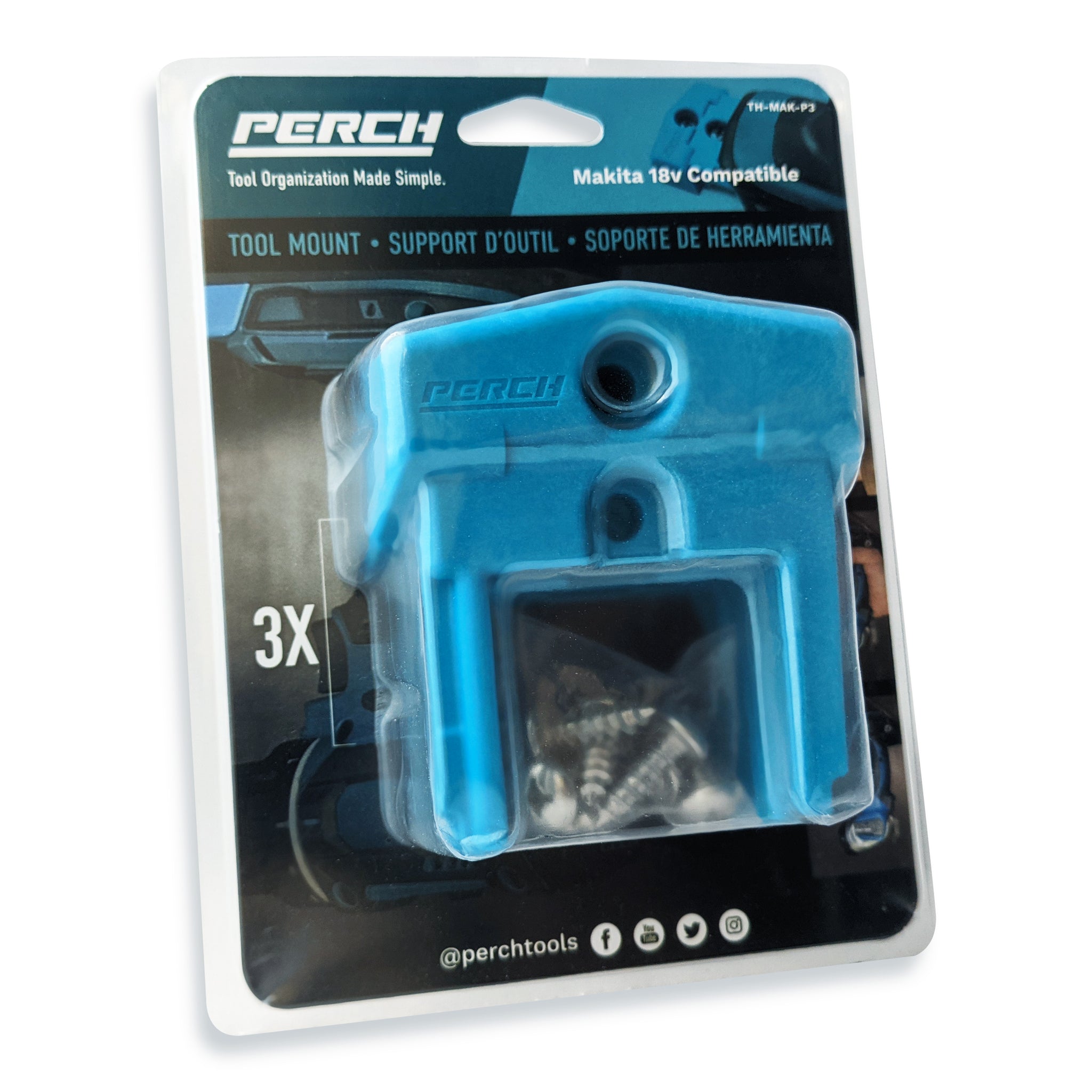 Perches Tools Cordless Tool Holders / Milwaukee DeWalt Makita BOSCH Ridgid